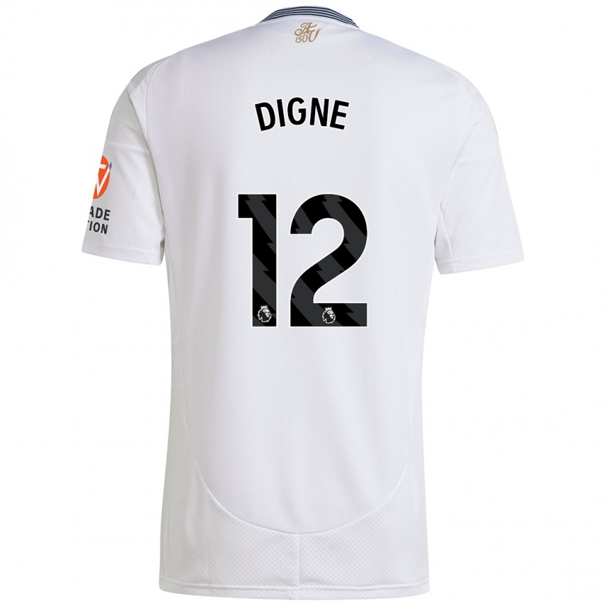 Bambino Maglia Lucas Digne #12 Bianco Kit Gara Away 2024/25 Maglietta