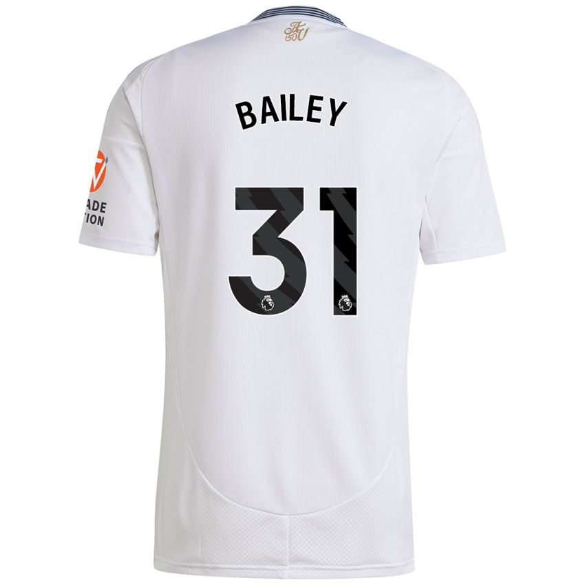 Bambino Maglia Leon Bailey #31 Bianco Kit Gara Away 2024/25 Maglietta