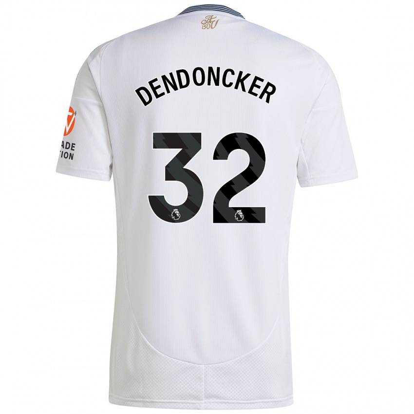 Bambino Maglia Leander Dendoncker #32 Bianco Kit Gara Away 2024/25 Maglietta