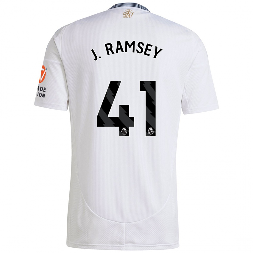 Bambino Maglia Jacob Ramsey #41 Bianco Kit Gara Away 2024/25 Maglietta