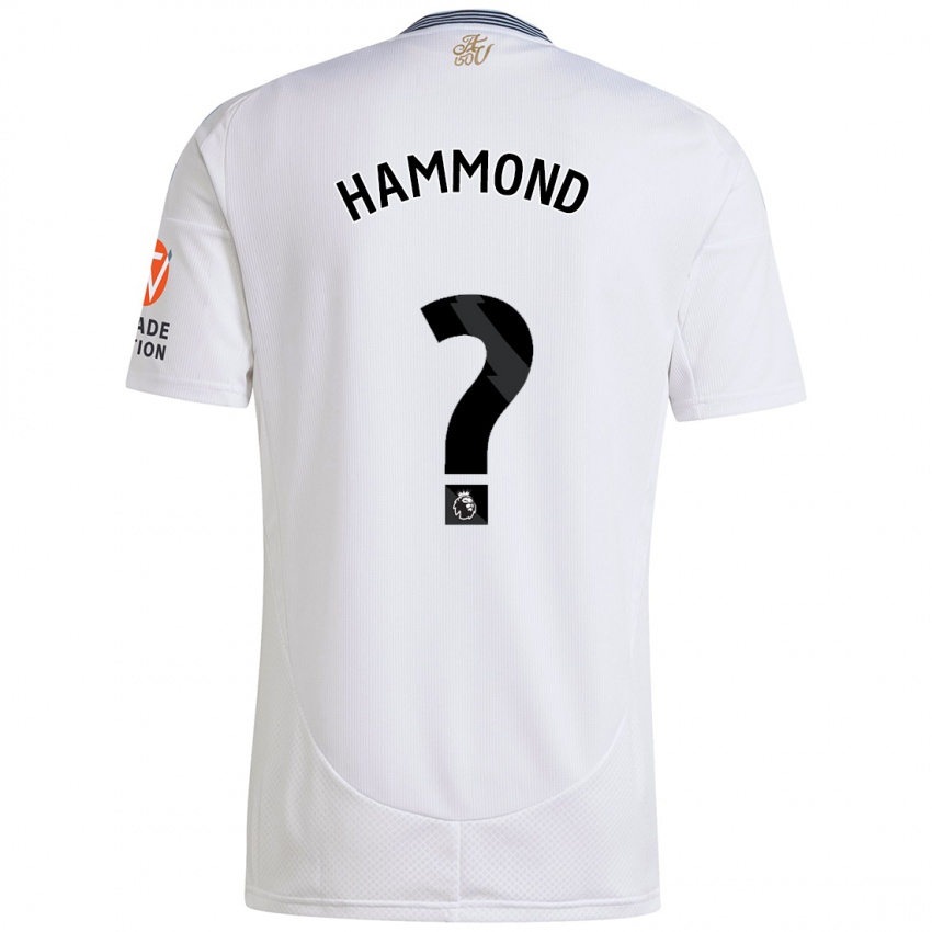 Bambino Maglia Alex Hammond #0 Bianco Kit Gara Away 2024/25 Maglietta