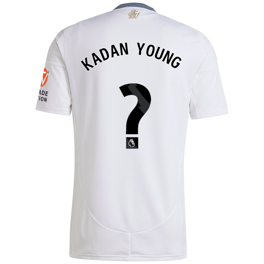 Bambino Maglia Kadan Young #0 Bianco Kit Gara Away 2024/25 Maglietta