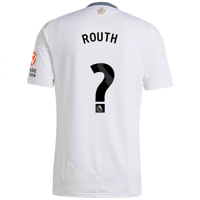 Bambino Maglia Leon Routh #0 Bianco Kit Gara Away 2024/25 Maglietta