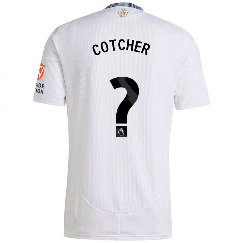 Bambino Maglia Mason Cotcher #0 Bianco Kit Gara Away 2024/25 Maglietta