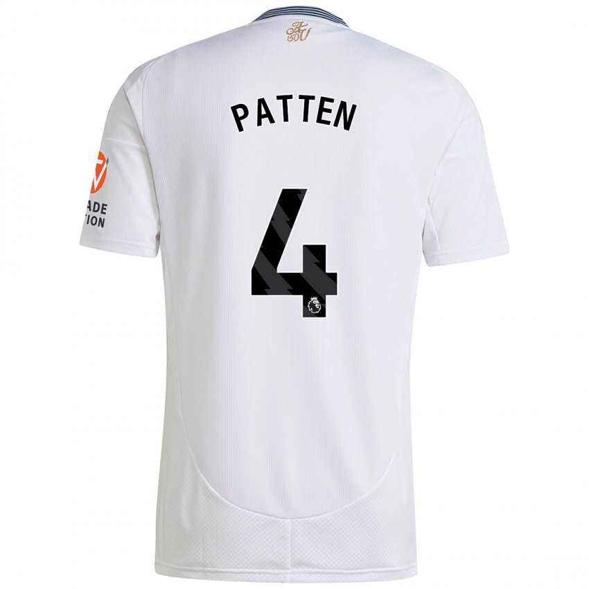 Bambino Maglia Anna Patten #4 Bianco Kit Gara Away 2024/25 Maglietta