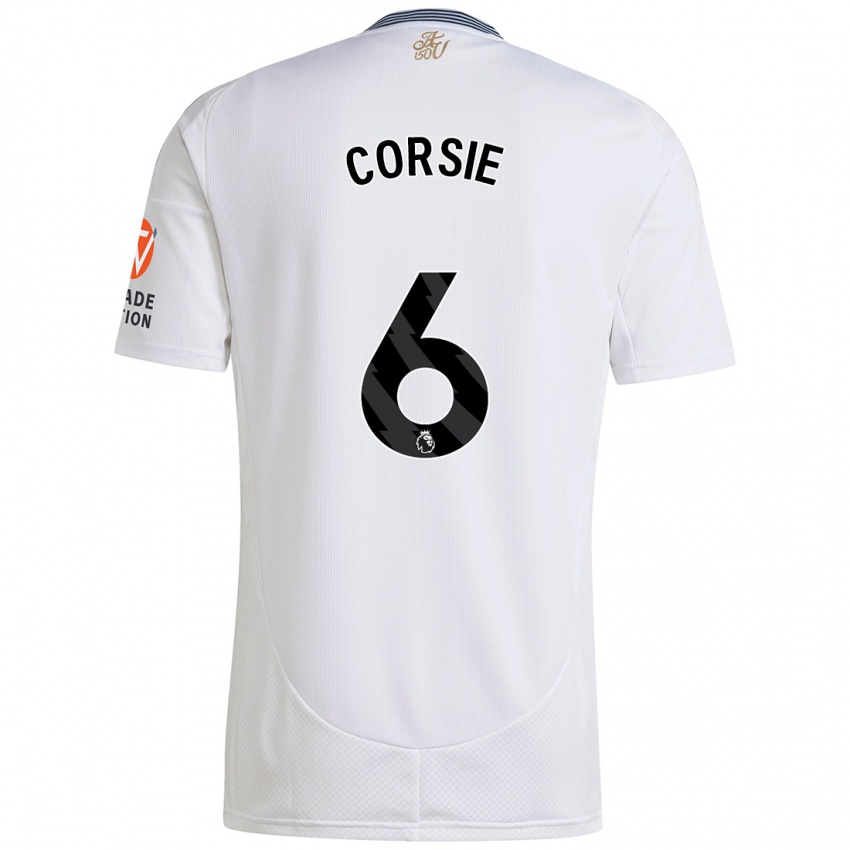 Bambino Maglia Rachel Corsie #6 Bianco Kit Gara Away 2024/25 Maglietta