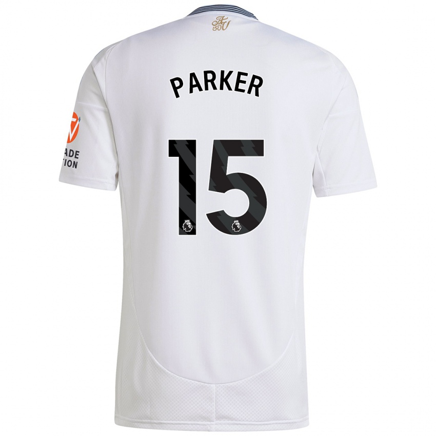 Bambino Maglia Lucy Parker #15 Bianco Kit Gara Away 2024/25 Maglietta