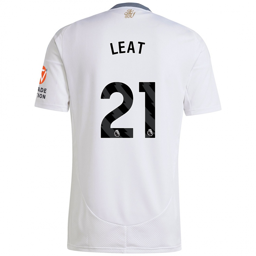 Bambino Maglia Anna Leat #21 Bianco Kit Gara Away 2024/25 Maglietta