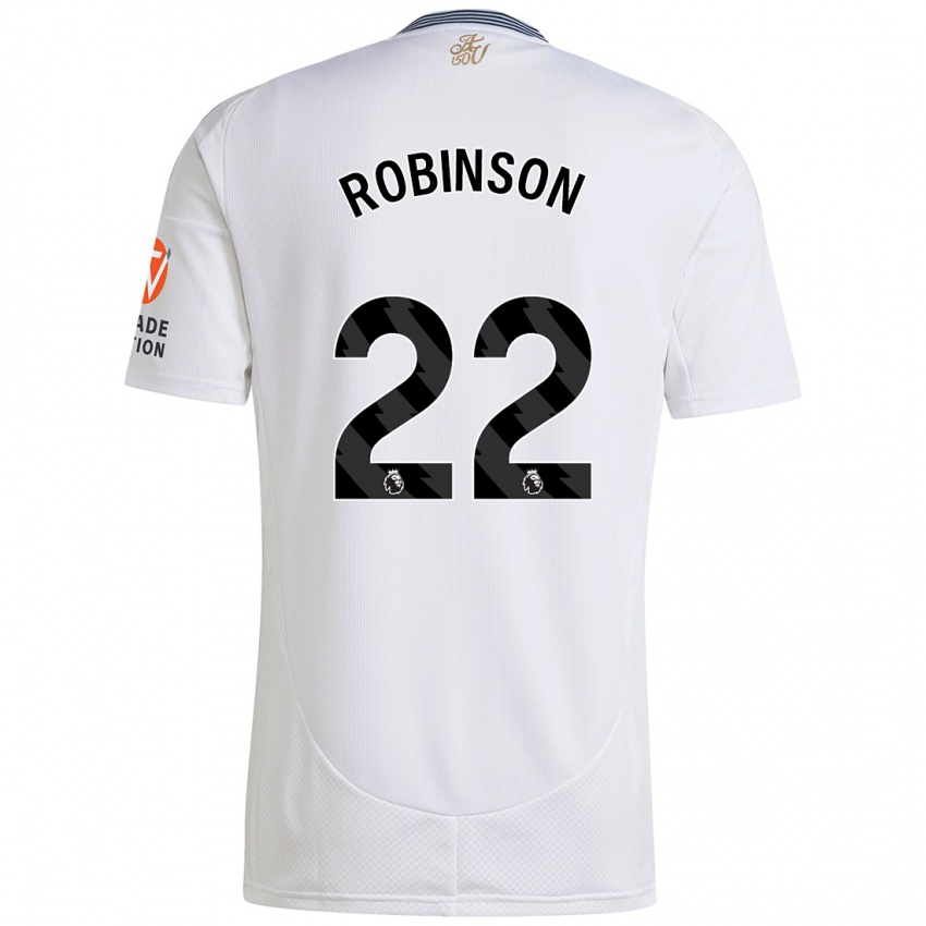 Bambino Maglia Katie Robinson #22 Bianco Kit Gara Away 2024/25 Maglietta