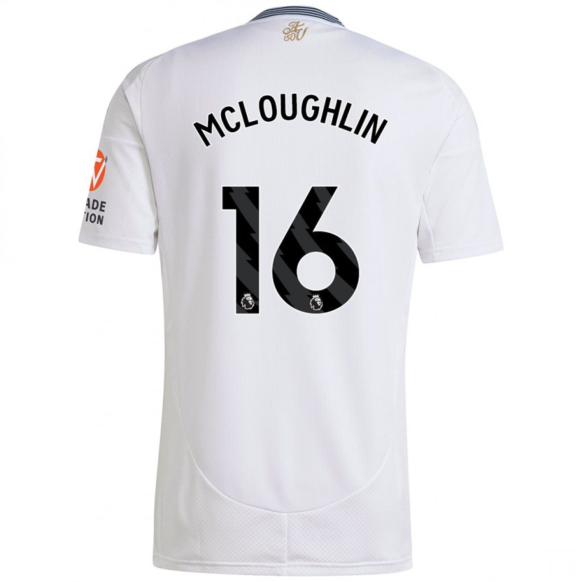 Bambino Maglia Olivia Mcloughlin #16 Bianco Kit Gara Away 2024/25 Maglietta