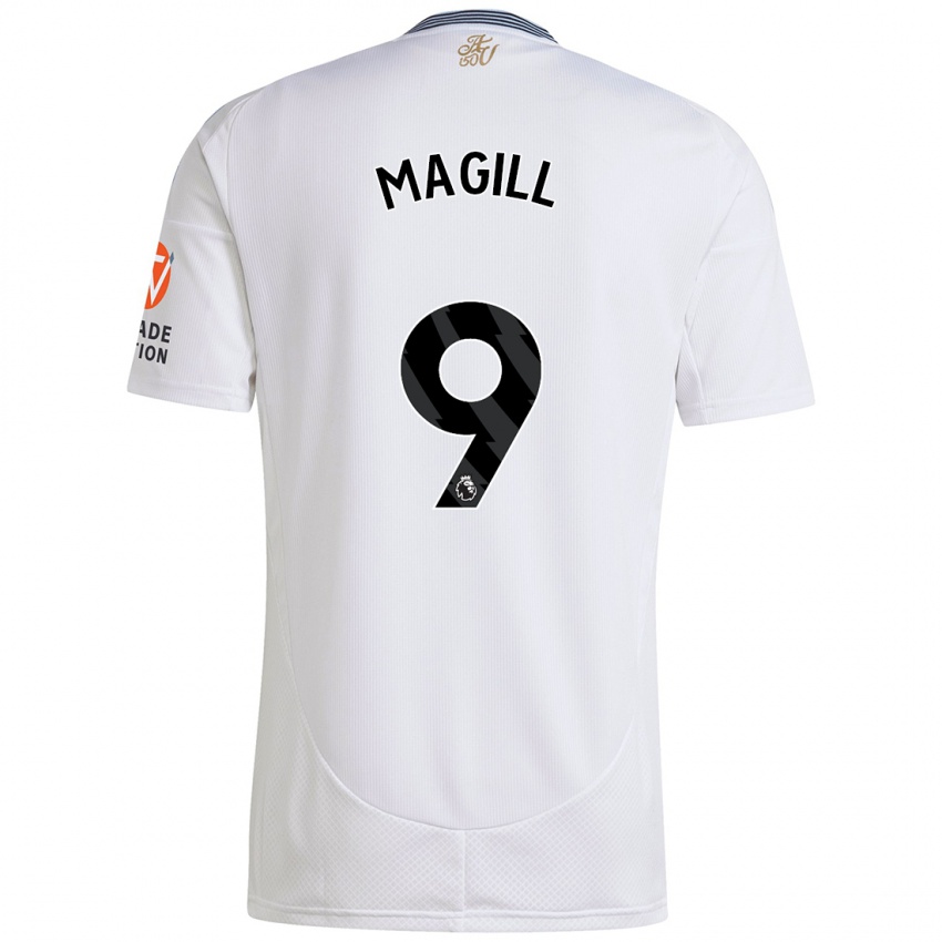 Bambino Maglia Simone Magill #9 Bianco Kit Gara Away 2024/25 Maglietta