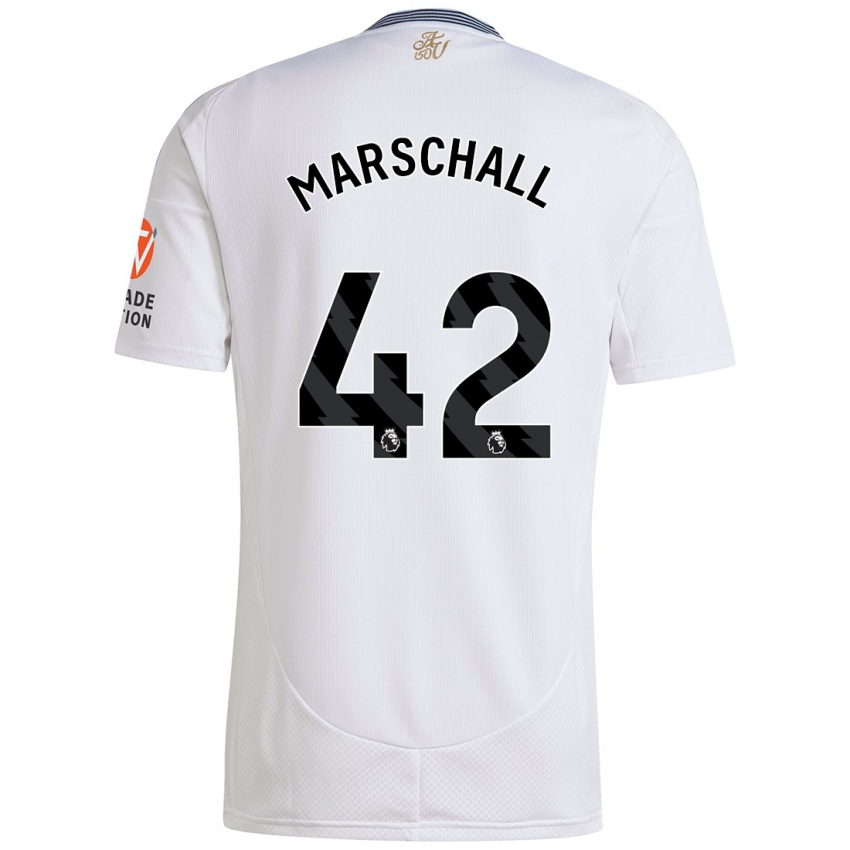 Bambino Maglia Filip Marschall #42 Bianco Kit Gara Away 2024/25 Maglietta