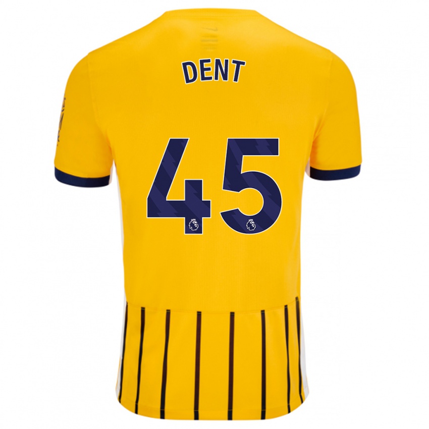 Bambino Maglia Lily Dent #45 Oro Blu A Righe Sottili Kit Gara Away 2024/25 Maglietta