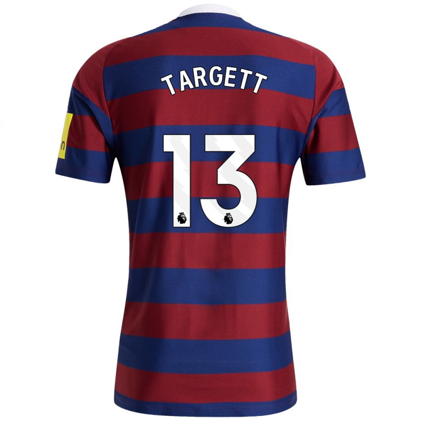 Bambino Maglia Matt Targett #13 Borgogna Blu Navy Kit Gara Away 2024/25 Maglietta