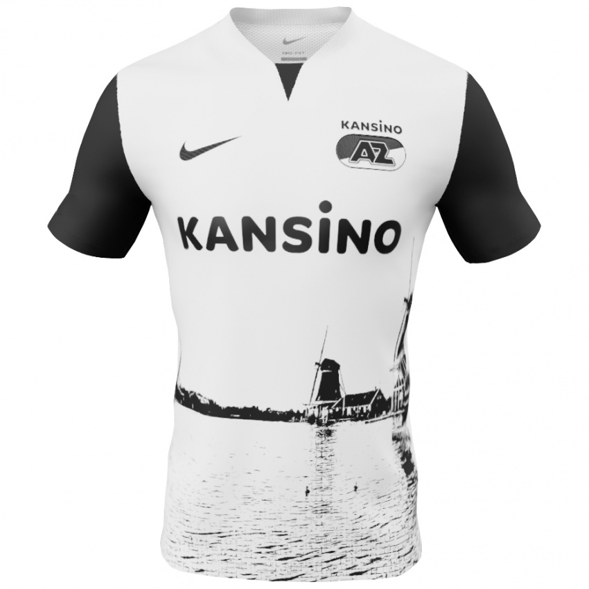 Bambino Maglia Manique De Vette #8 Bianco Nero Kit Gara Away 2024/25 Maglietta