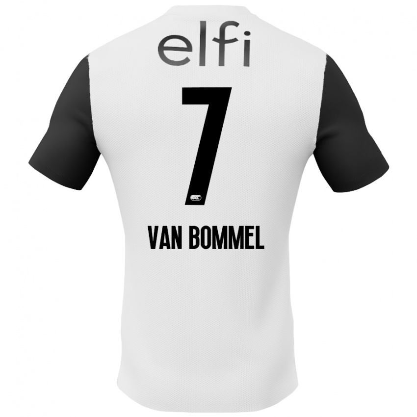 Bambino Maglia Ruben Van Bommel #7 Bianco Nero Kit Gara Away 2024/25 Maglietta