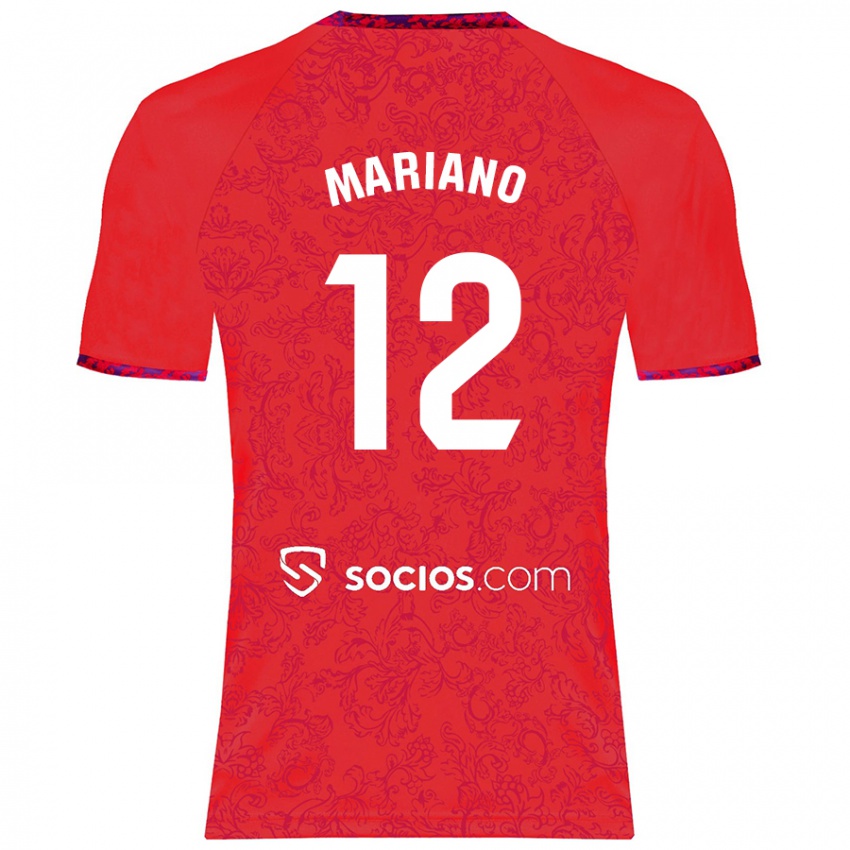 Bambino Maglia Mariano Diaz #12 Rosso Kit Gara Away 2024/25 Maglietta