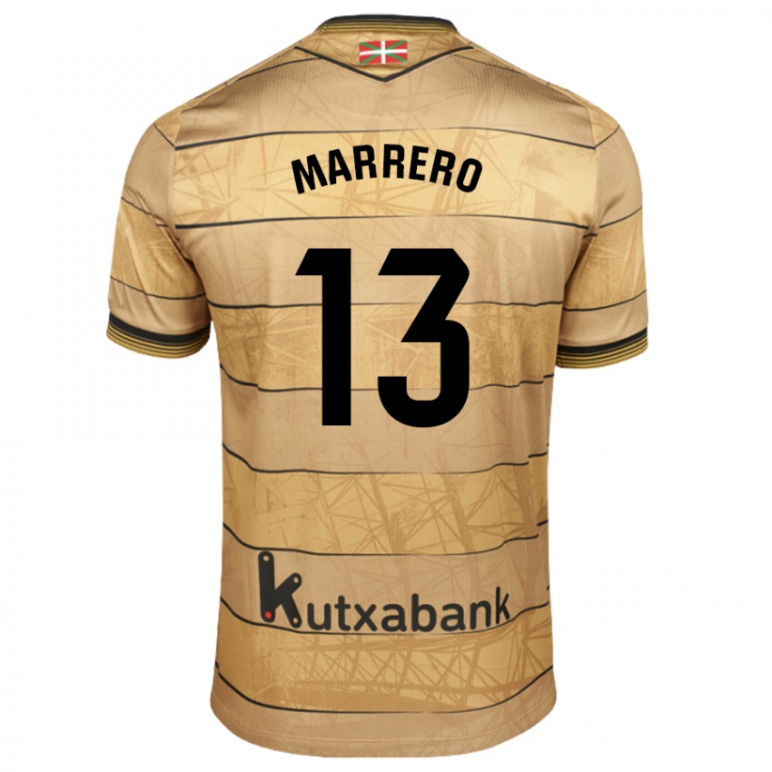 Bambino Maglia Unai Marrero #13 Marrone Kit Gara Away 2024/25 Maglietta