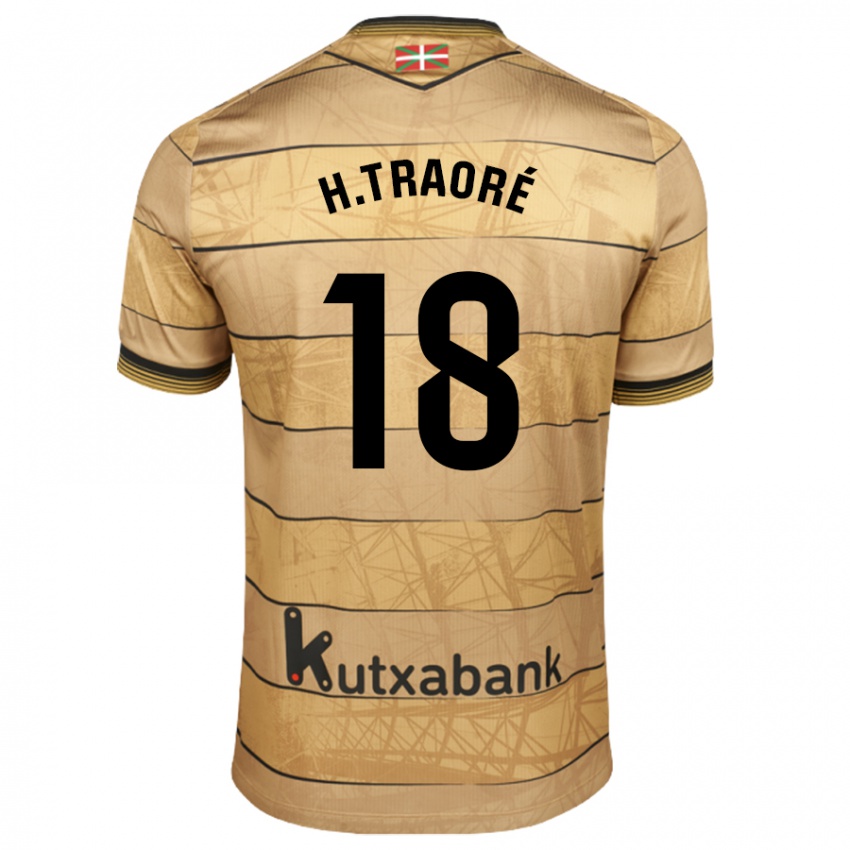 Bambino Maglia Hamari Traoré #18 Marrone Kit Gara Away 2024/25 Maglietta