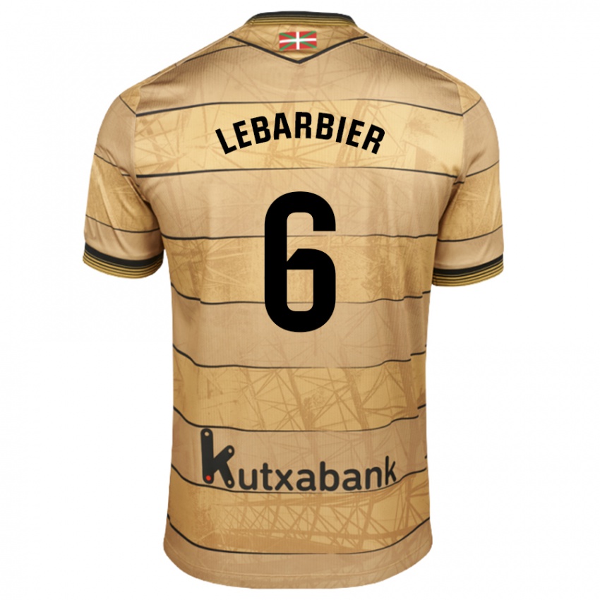 Bambino Maglia Alex Lebarbier #6 Marrone Kit Gara Away 2024/25 Maglietta