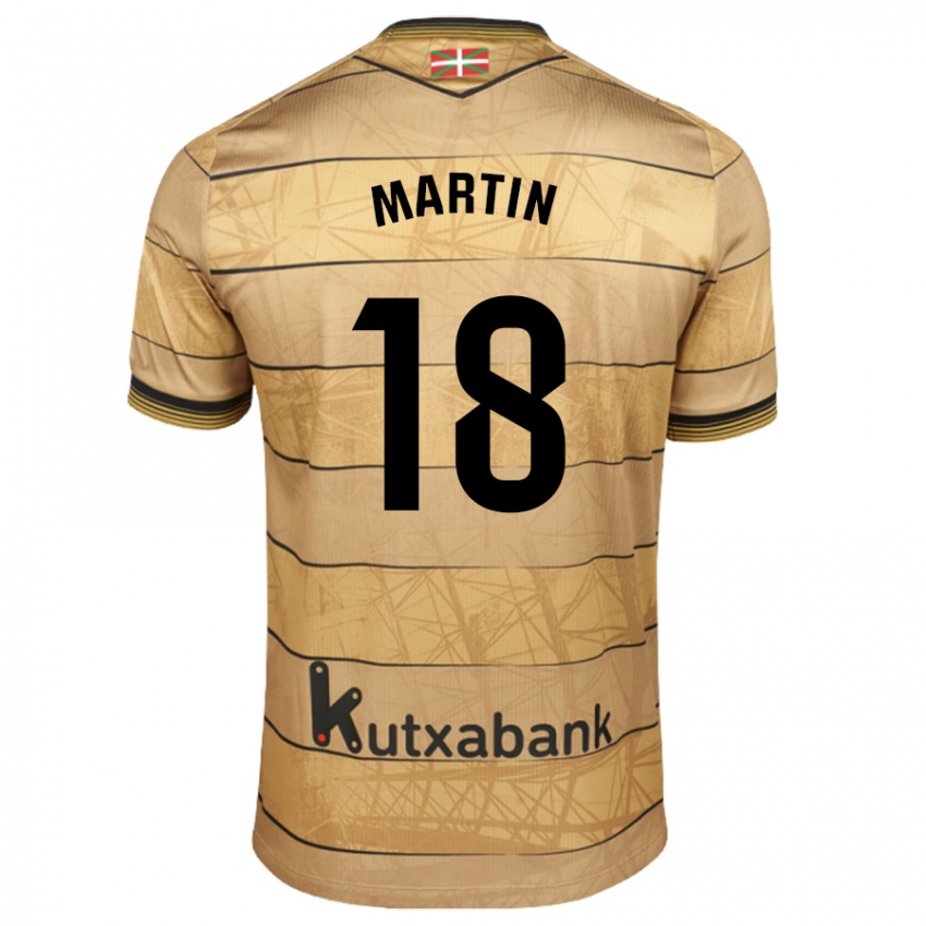 Bambino Maglia Hugo Martín #18 Marrone Kit Gara Away 2024/25 Maglietta