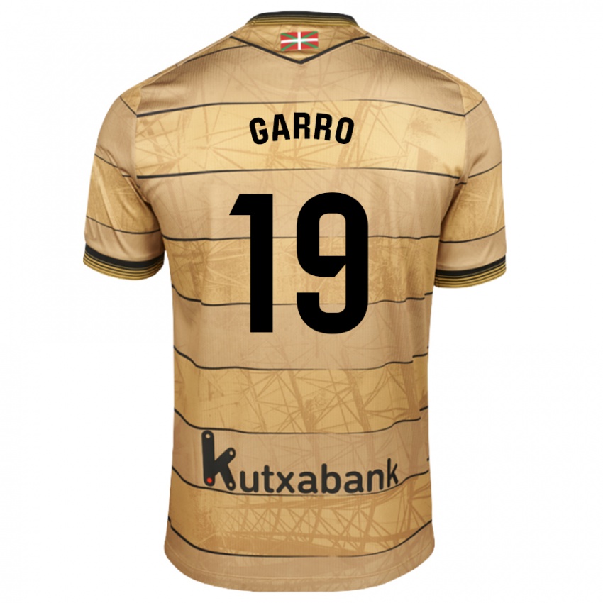 Bambino Maglia Jon Garro #19 Marrone Kit Gara Away 2024/25 Maglietta