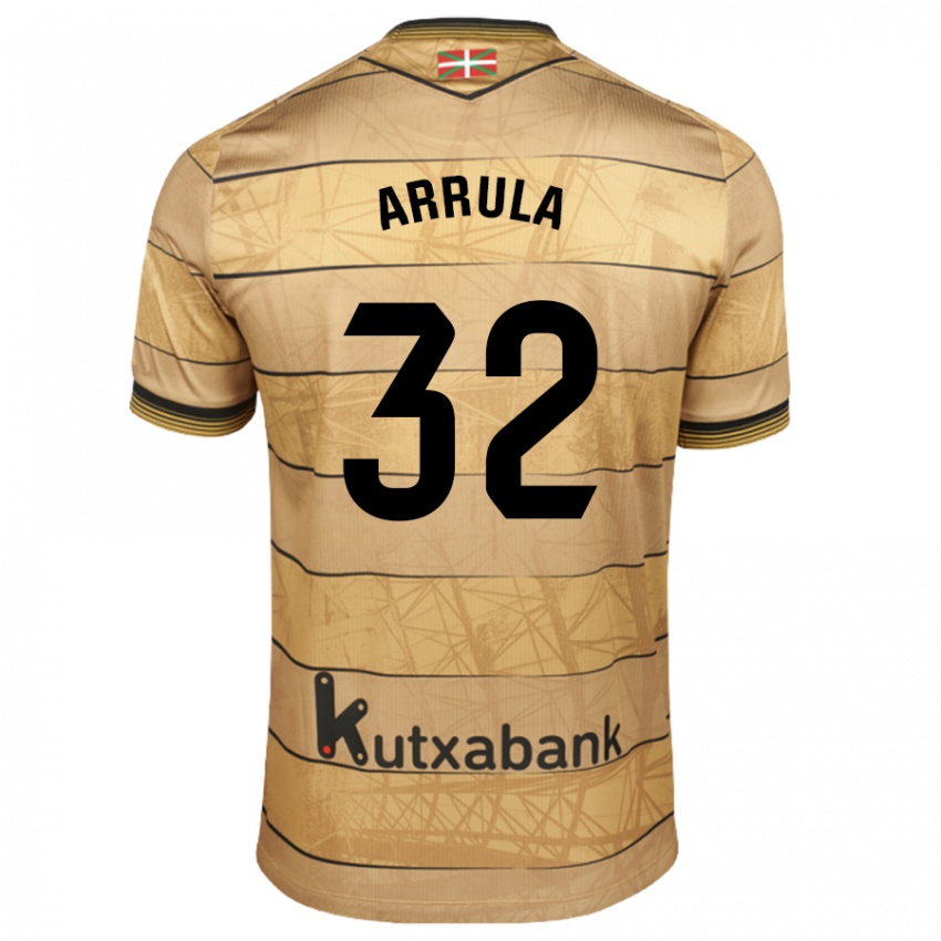 Bambino Maglia Julia Arrula #32 Marrone Kit Gara Away 2024/25 Maglietta