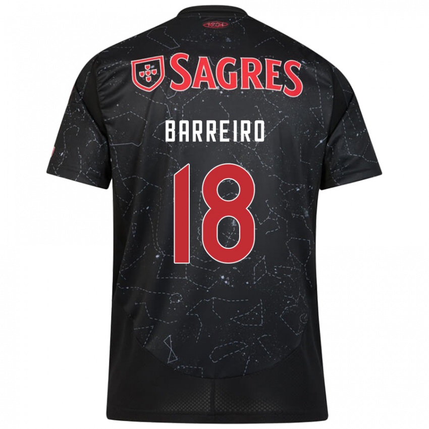 Bambino Maglia Leandro Barreiro #18 Nero Rosso Kit Gara Away 2024/25 Maglietta