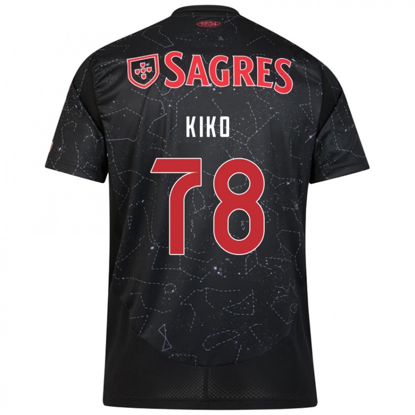 Bambino Maglia Kiko #78 Nero Rosso Kit Gara Away 2024/25 Maglietta