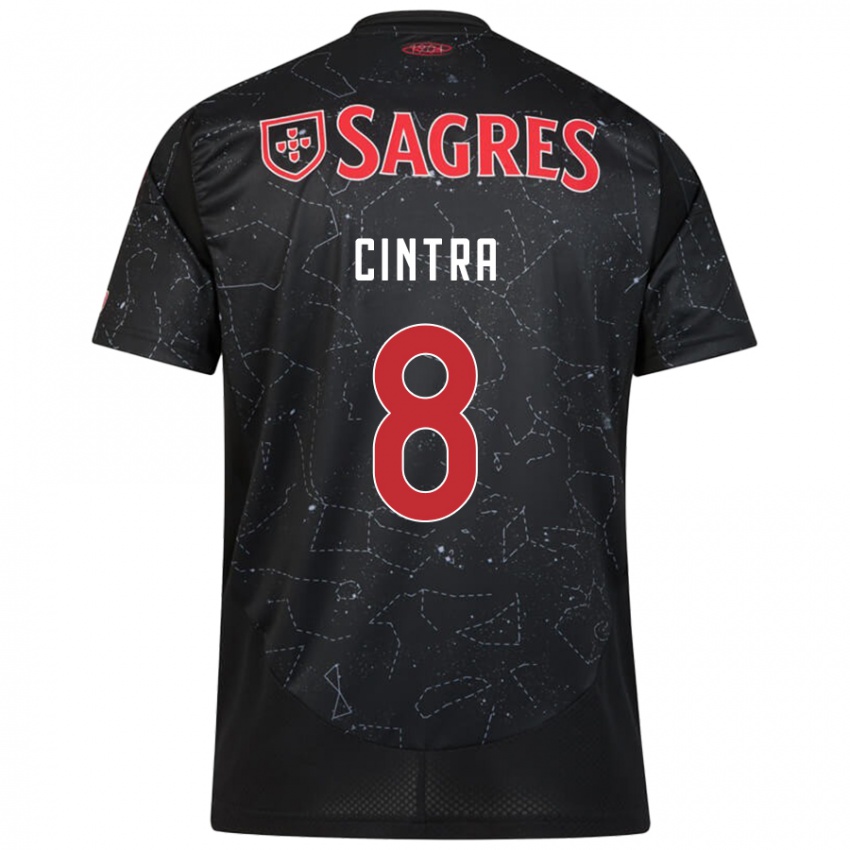 Bambino Maglia Marta Cintra #8 Nero Rosso Kit Gara Away 2024/25 Maglietta