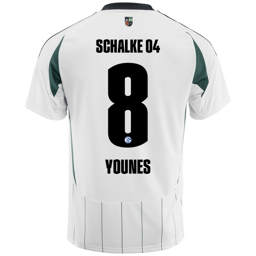 Bambino Maglia Amin Younes #8 Bianco Verde Kit Gara Away 2024/25 Maglietta