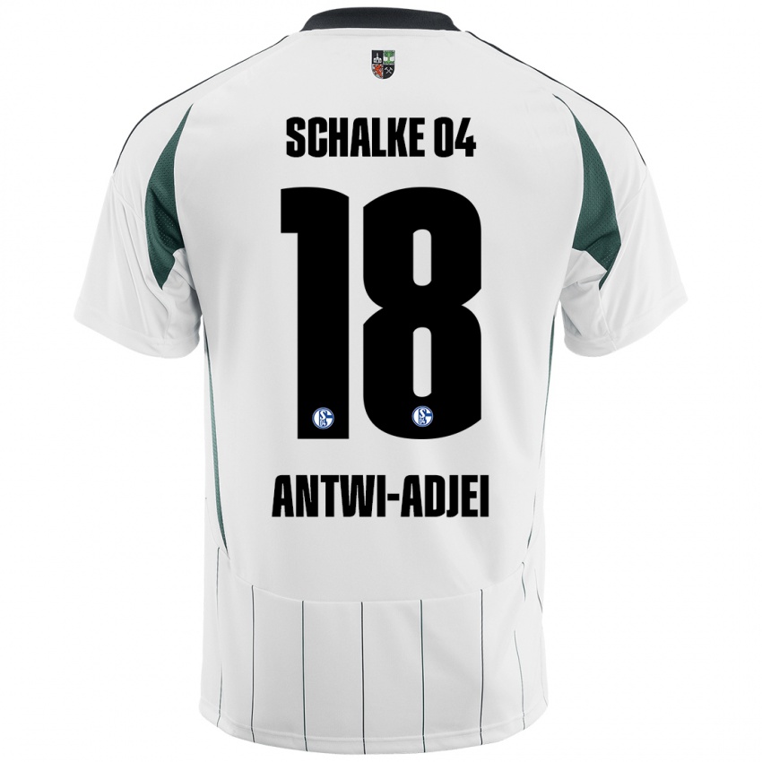 Bambino Maglia Christopher Antwi-Adjei #18 Bianco Verde Kit Gara Away 2024/25 Maglietta