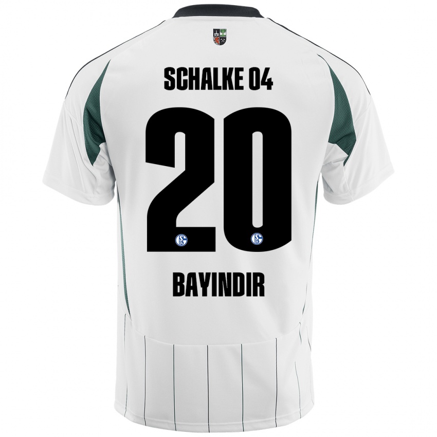 Bambino Maglia Aris Bayindir #20 Bianco Verde Kit Gara Away 2024/25 Maglietta