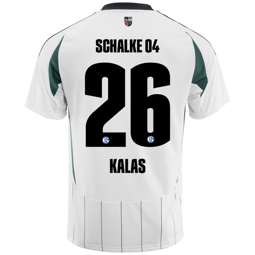 Bambino Maglia Tomas Kalas #26 Bianco Verde Kit Gara Away 2024/25 Maglietta