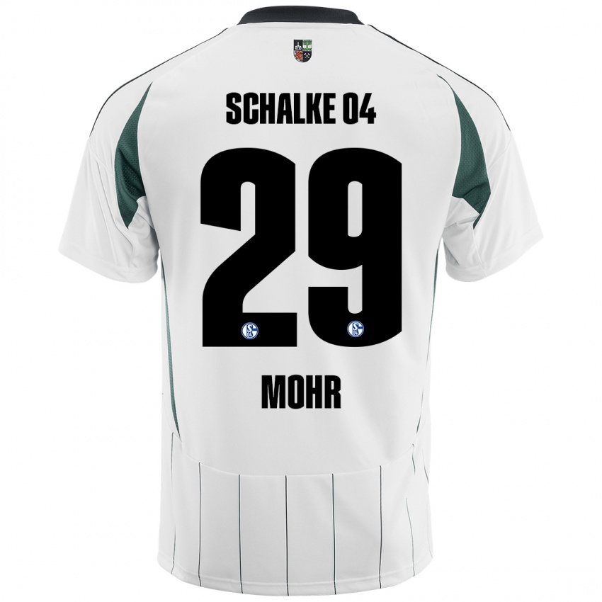 Bambino Maglia Tobias Mohr #29 Bianco Verde Kit Gara Away 2024/25 Maglietta