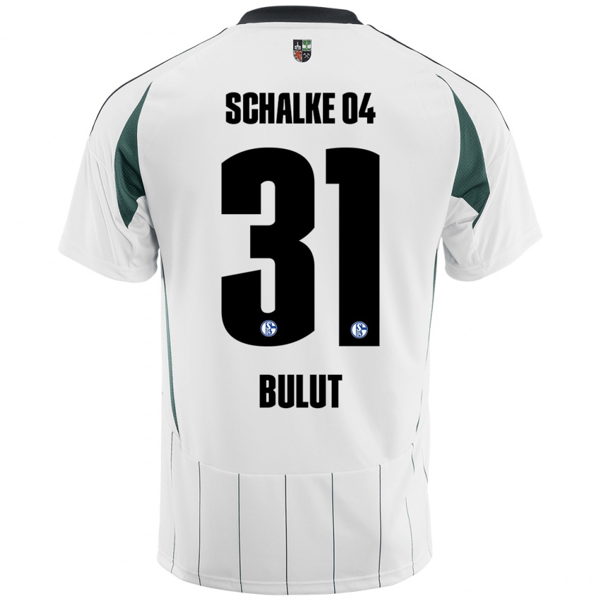 Bambino Maglia Taylan Bulut #31 Bianco Verde Kit Gara Away 2024/25 Maglietta