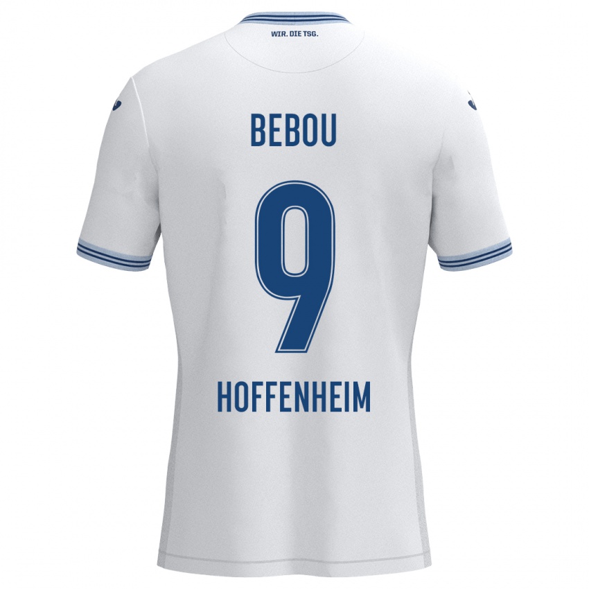 Bambino Maglia Ihlas Bebou #9 Bianco Blu Kit Gara Away 2024/25 Maglietta