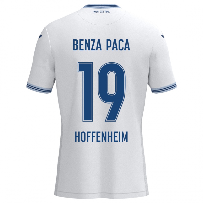 Bambino Maglia Lynes Benza Paca #19 Bianco Blu Kit Gara Away 2024/25 Maglietta