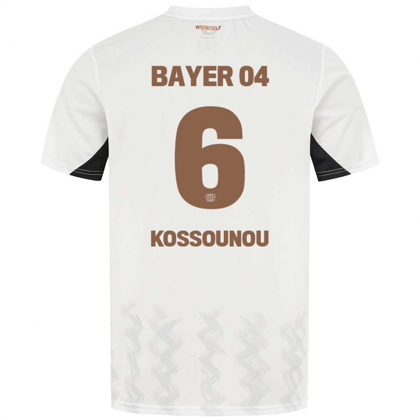 Bambino Maglia Odilon Kossounou #6 Bianco Nero Kit Gara Away 2024/25 Maglietta