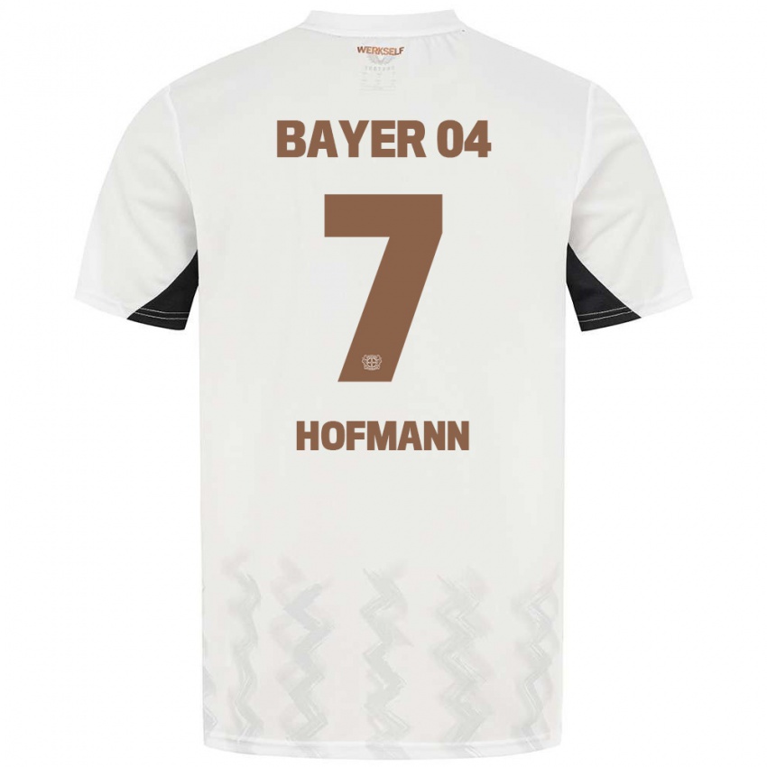 Bambino Maglia Jonas Hofmann #7 Bianco Nero Kit Gara Away 2024/25 Maglietta