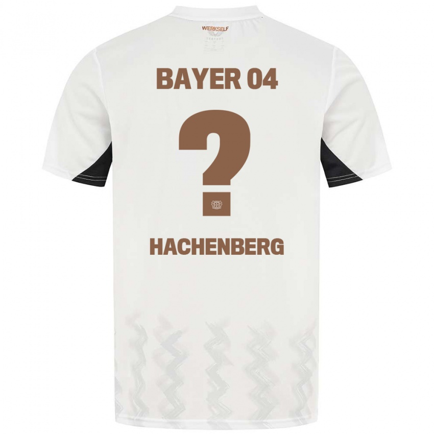 Bambino Maglia Merlin Hachenberg #0 Bianco Nero Kit Gara Away 2024/25 Maglietta