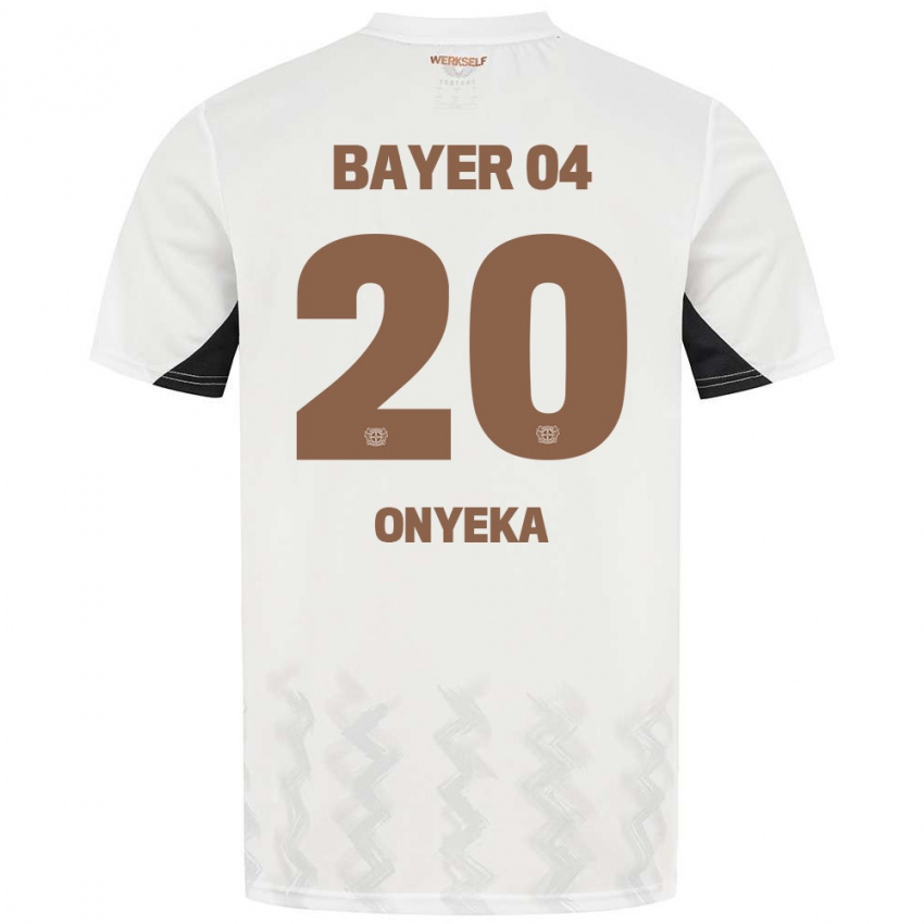 Bambino Maglia Francis Onyeka #20 Bianco Nero Kit Gara Away 2024/25 Maglietta