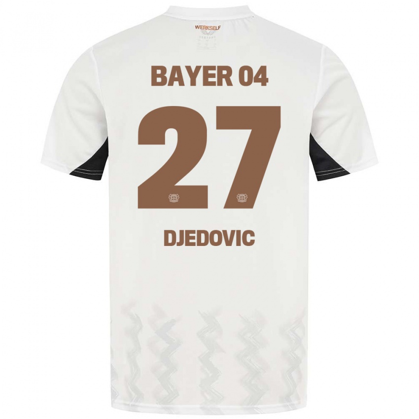 Bambino Maglia Seldin Djedovic #27 Bianco Nero Kit Gara Away 2024/25 Maglietta