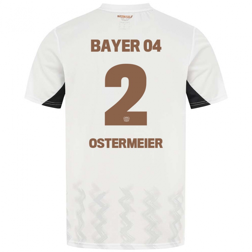 Bambino Maglia Selina Ostermeier #2 Bianco Nero Kit Gara Away 2024/25 Maglietta