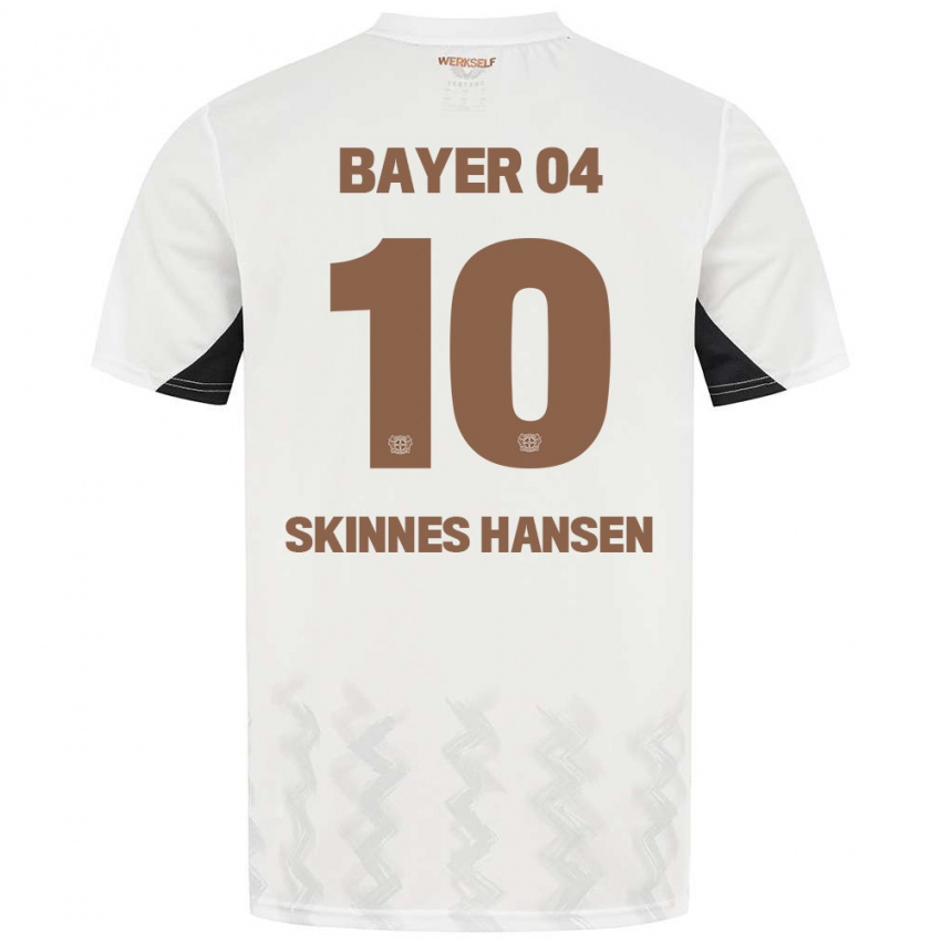 Bambino Maglia Synne Skinnes Hansen #10 Bianco Nero Kit Gara Away 2024/25 Maglietta