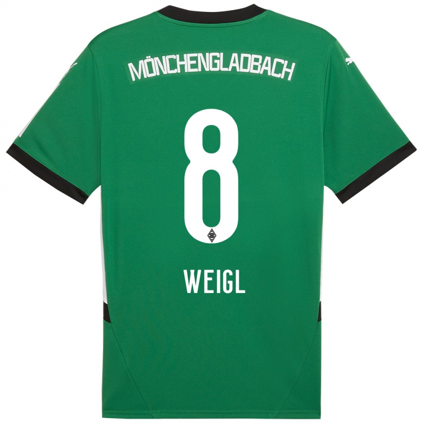 Bambino Maglia Julian Weigl #8 Verde Bianco Kit Gara Away 2024/25 Maglietta