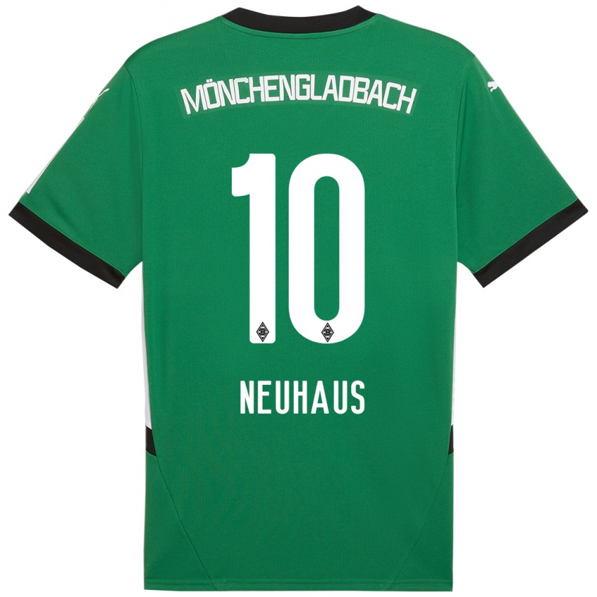 Bambino Maglia Florian Neuhaus #10 Verde Bianco Kit Gara Away 2024/25 Maglietta