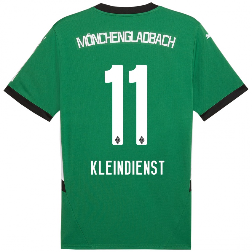 Bambino Maglia Tim Kleindienst #11 Verde Bianco Kit Gara Away 2024/25 Maglietta