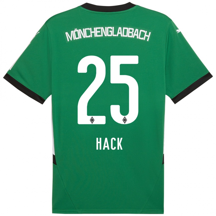 Bambino Maglia Robin Hack #25 Verde Bianco Kit Gara Away 2024/25 Maglietta