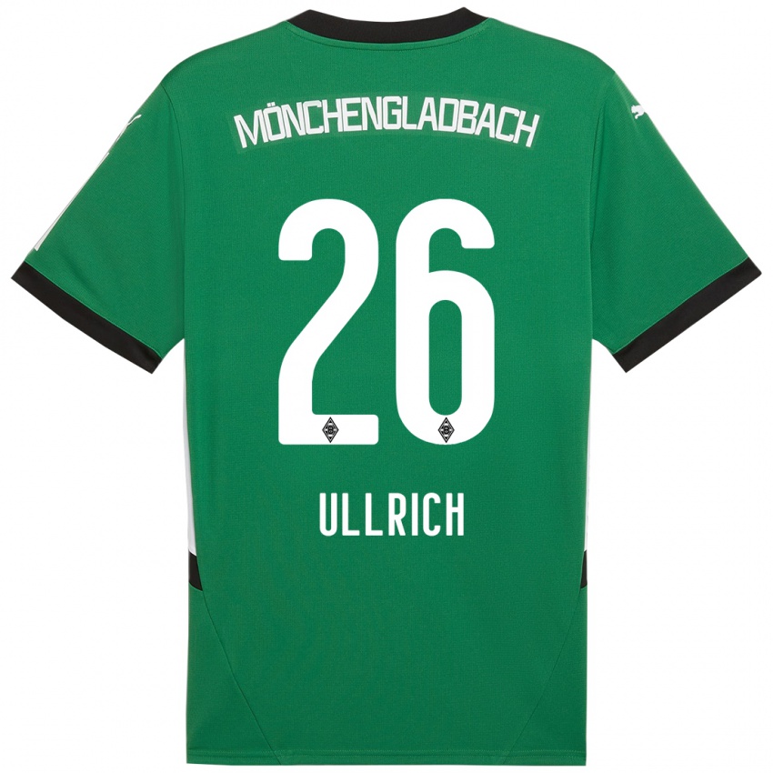 Bambino Maglia Lukas Ullrich #26 Verde Bianco Kit Gara Away 2024/25 Maglietta